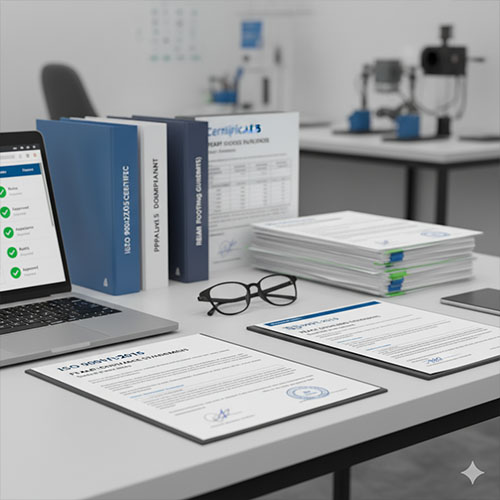 Compliance and Documentation ISO RoHS REACH